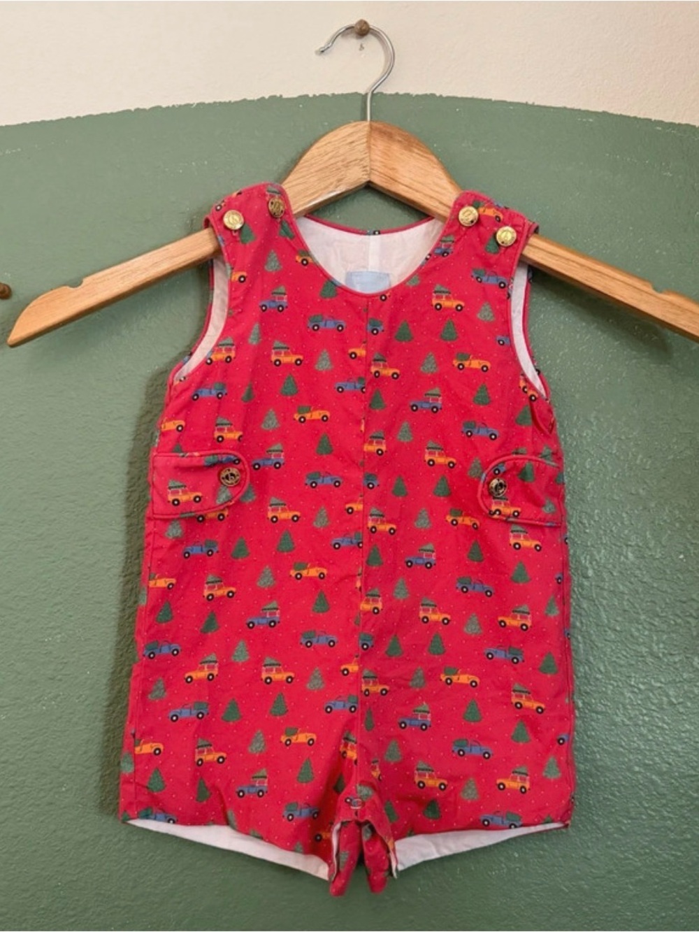 18 Month Bella Bliss Christmas Tree Truck Romper